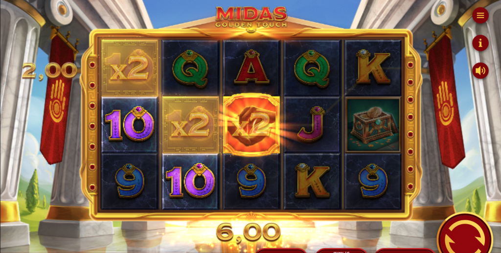 Slot Midas Golden Touch no cassino Izzi